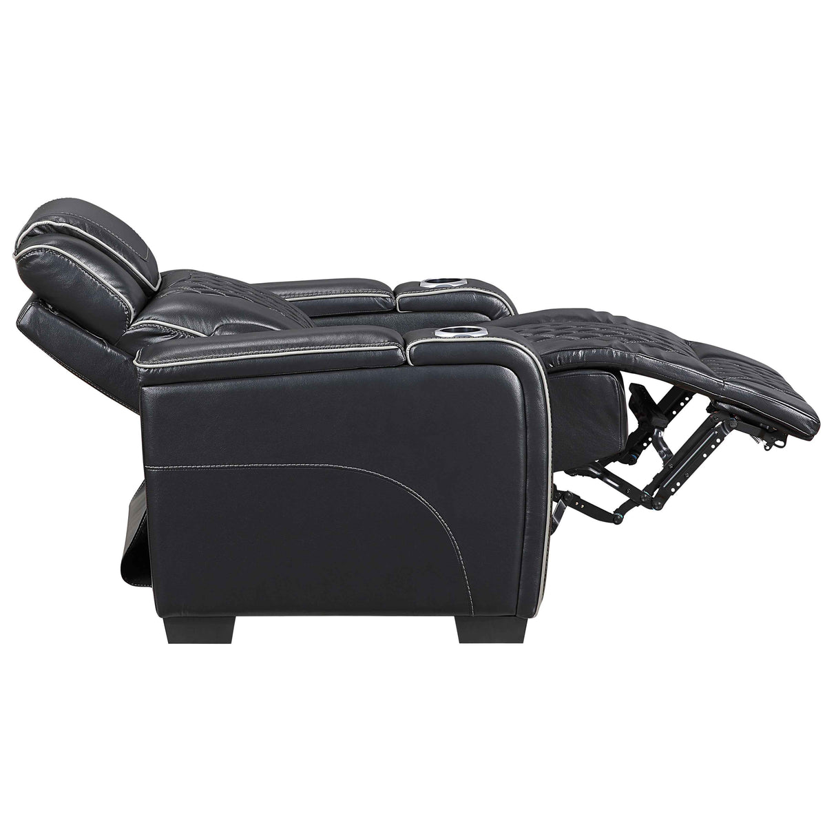 Apex Black Leather Power Reclining Living Room Set by Homelegance at Eve Furniture