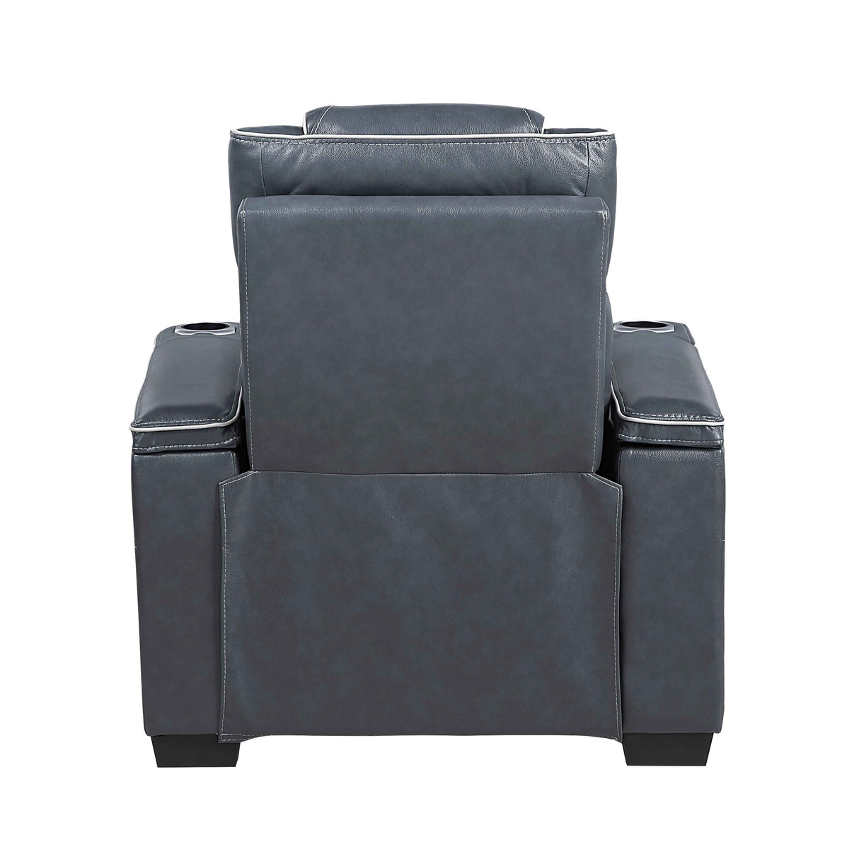 Apex Blue 3-Piece Leather Power Reclining Living Room Sets by Homelegance at Eve Furniture