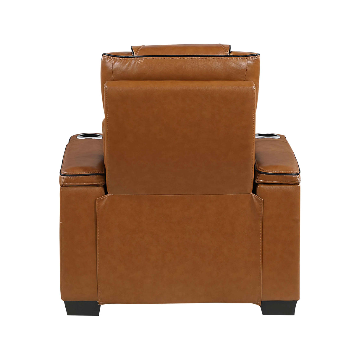 Apex Brown 3-Piece Leather Power Reclining Living Room Set by Homelegance at Eve Furniture