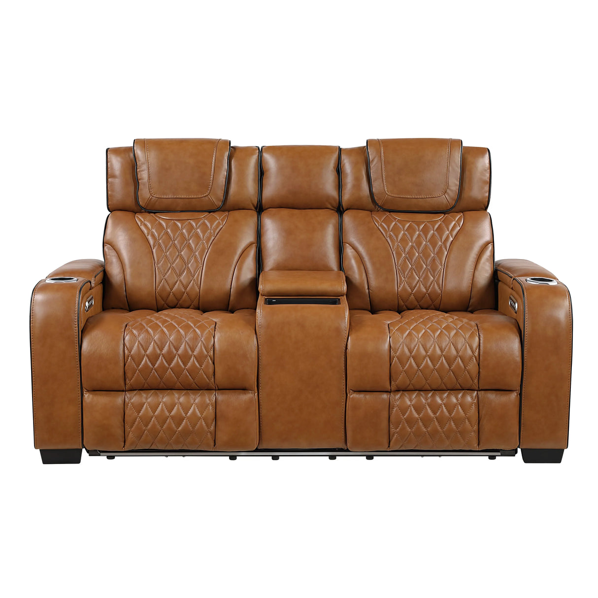 Apex Brown Power Reclining Living Room Set by Homelegance at Eve Furniture