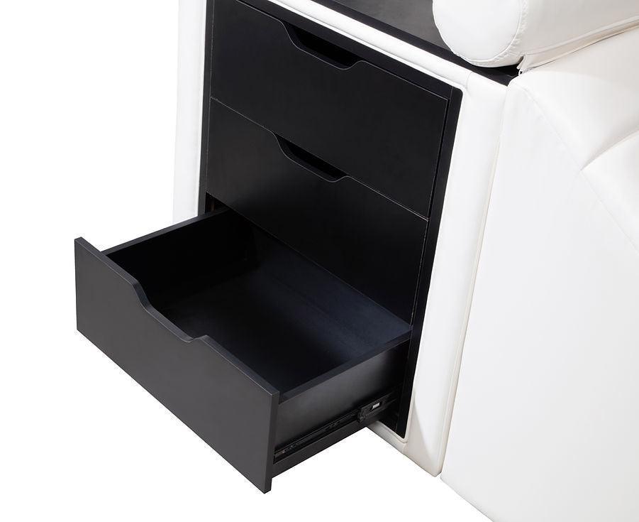 Apollo White Queen Platform Bed by New Era Innovations at Eve Furniture