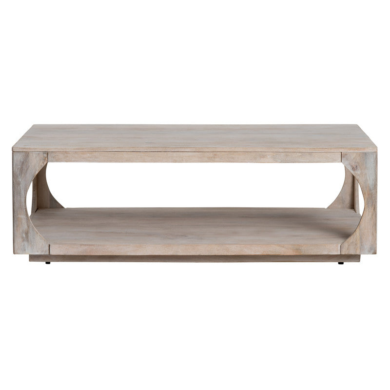 Apollo White/Tan Cocktail Table by Crestview at Eve Furniture