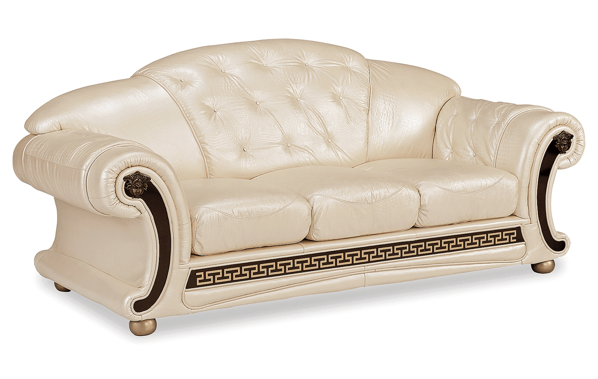 Apolo Pearl Italian Leather Sofa