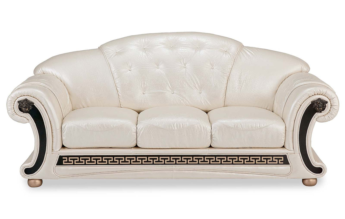 Apolo Pearl Italian Leather Sofa