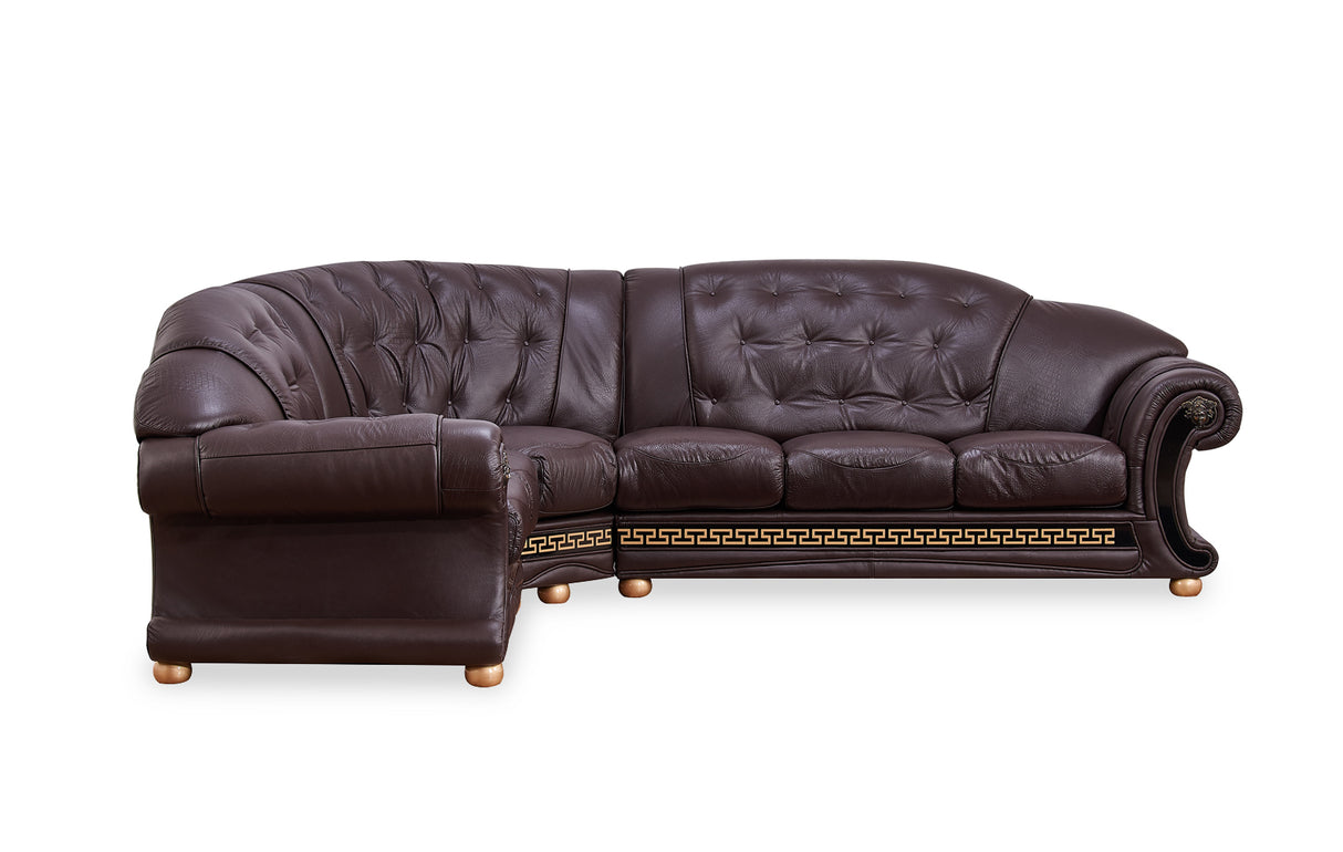 Apolo Sectional Right Brown by ESF Furniture at Eve Furniture