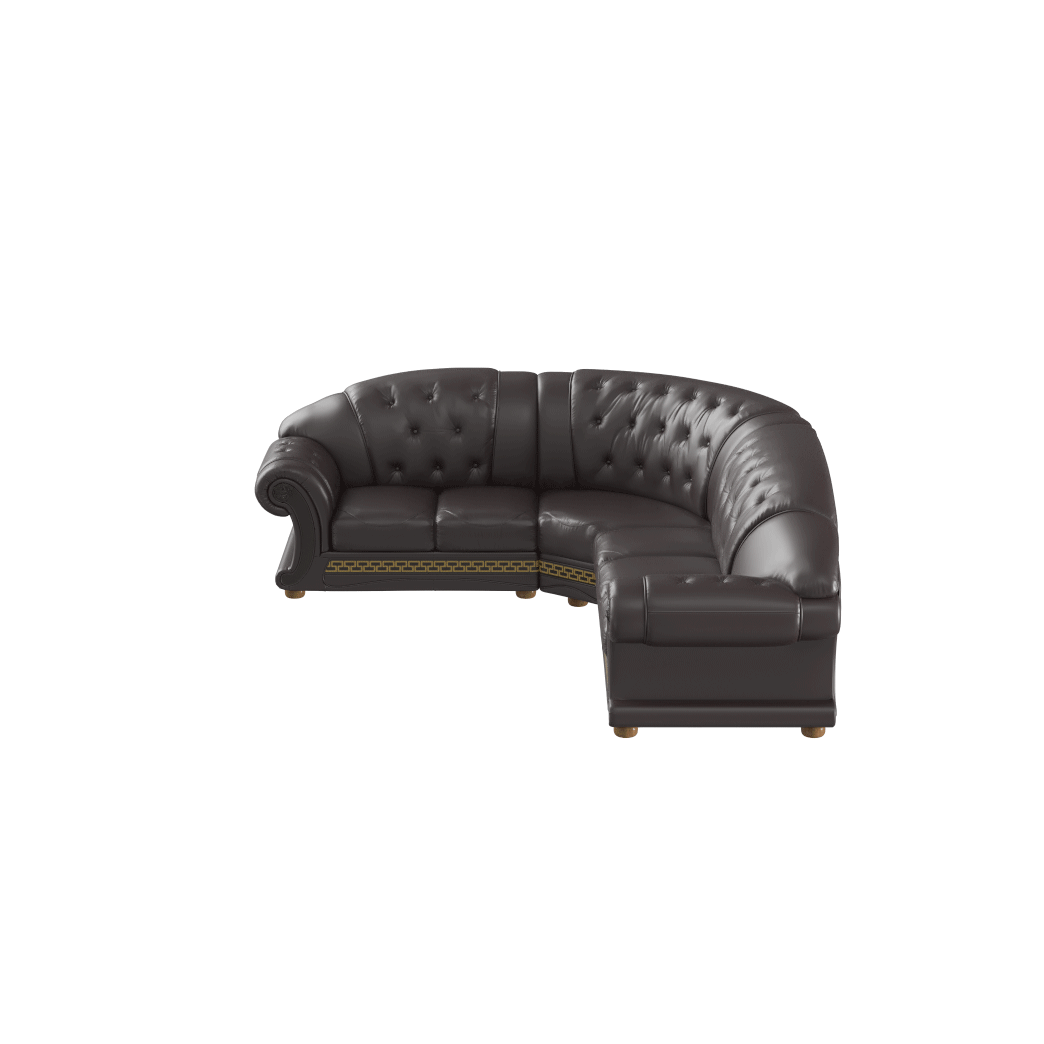 Apolo Sectional Right Brown by ESF Furniture at Eve Furniture