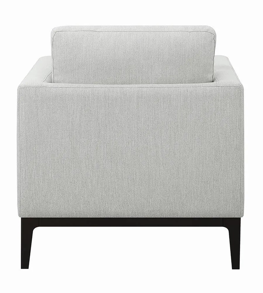Apperson Light Gray Cushioned Back Arm Chair by Coaster at Eve Furniture