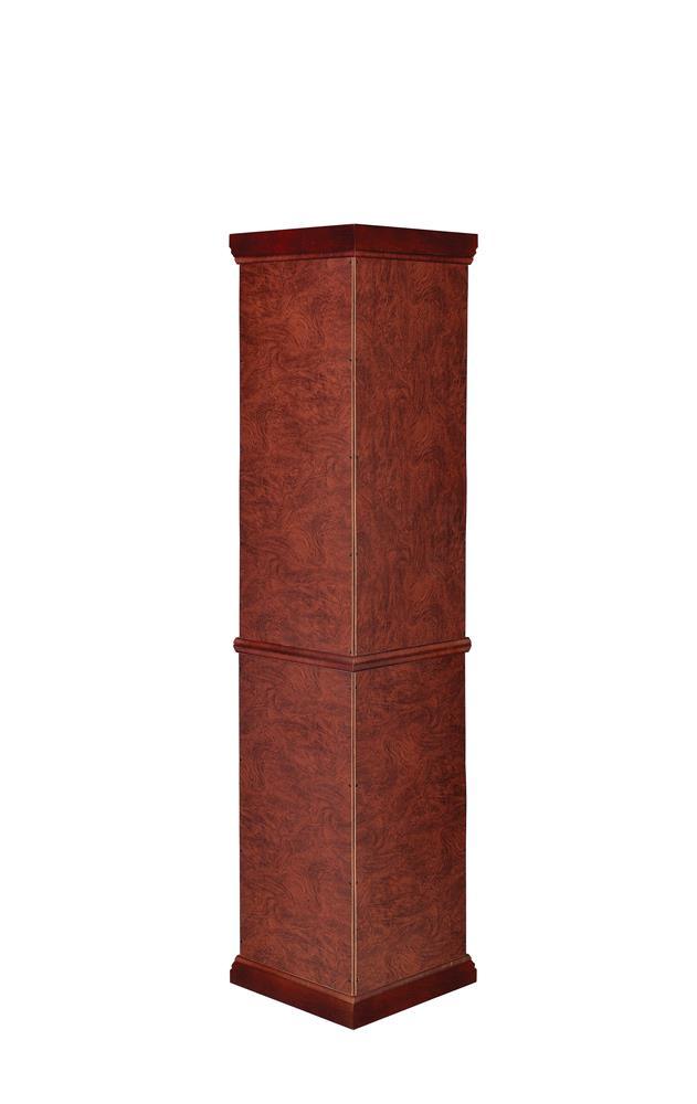 Appledale Medium Brown 6-Shelf Corner Curio Cabinet by Coaster at Eve Furniture