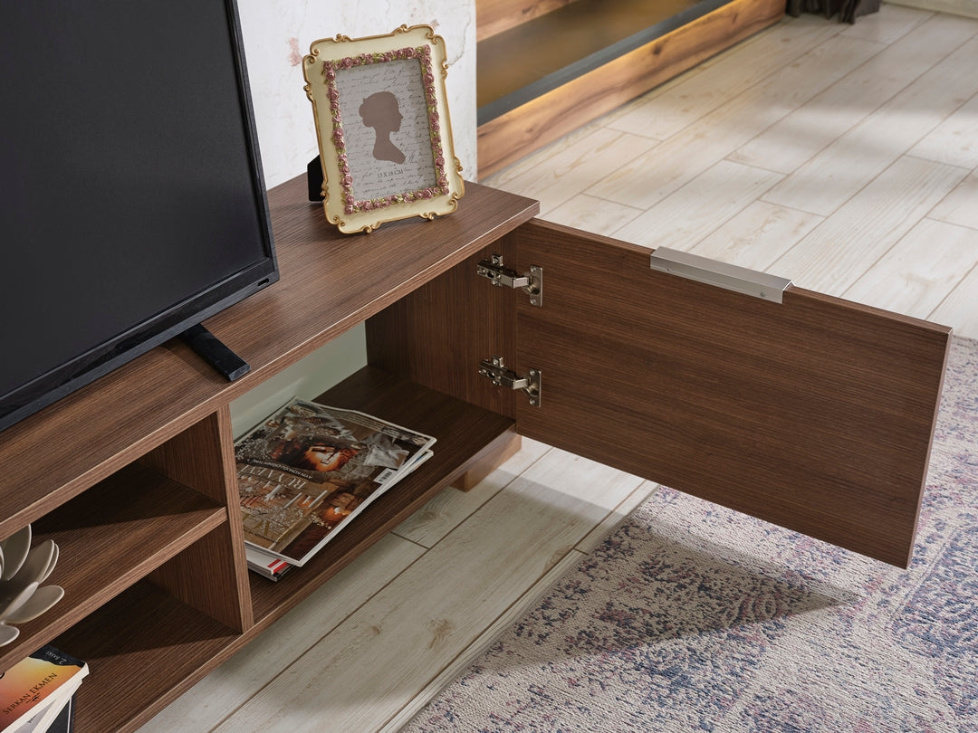 April Tv Stand Walnut by Furnia at Eve Furniture