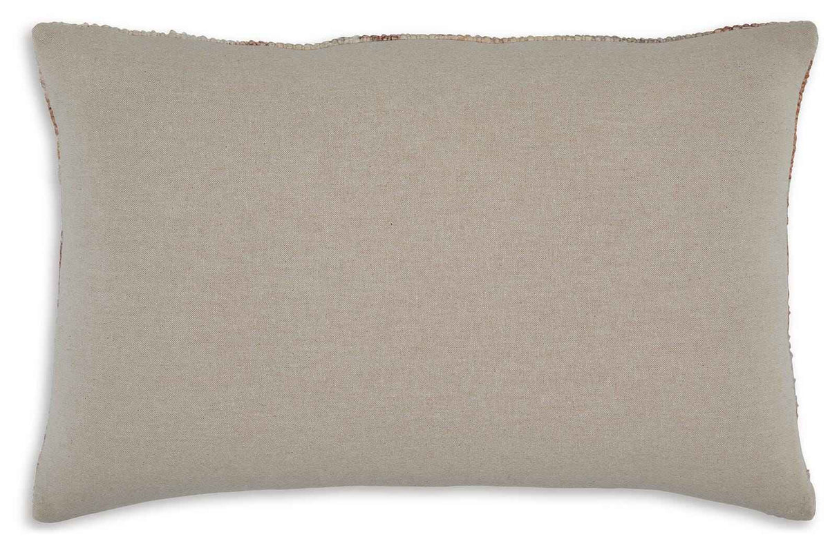 Aprover Rust/Gray/White Pillow by Ashley at Eve Furniture
