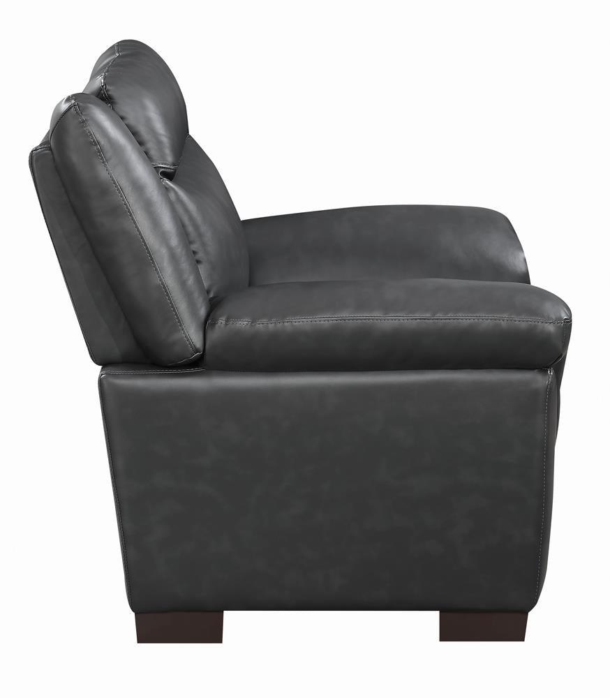 Arabella Gray Pillow Top Upholstered Chair by Coaster at Eve Furniture