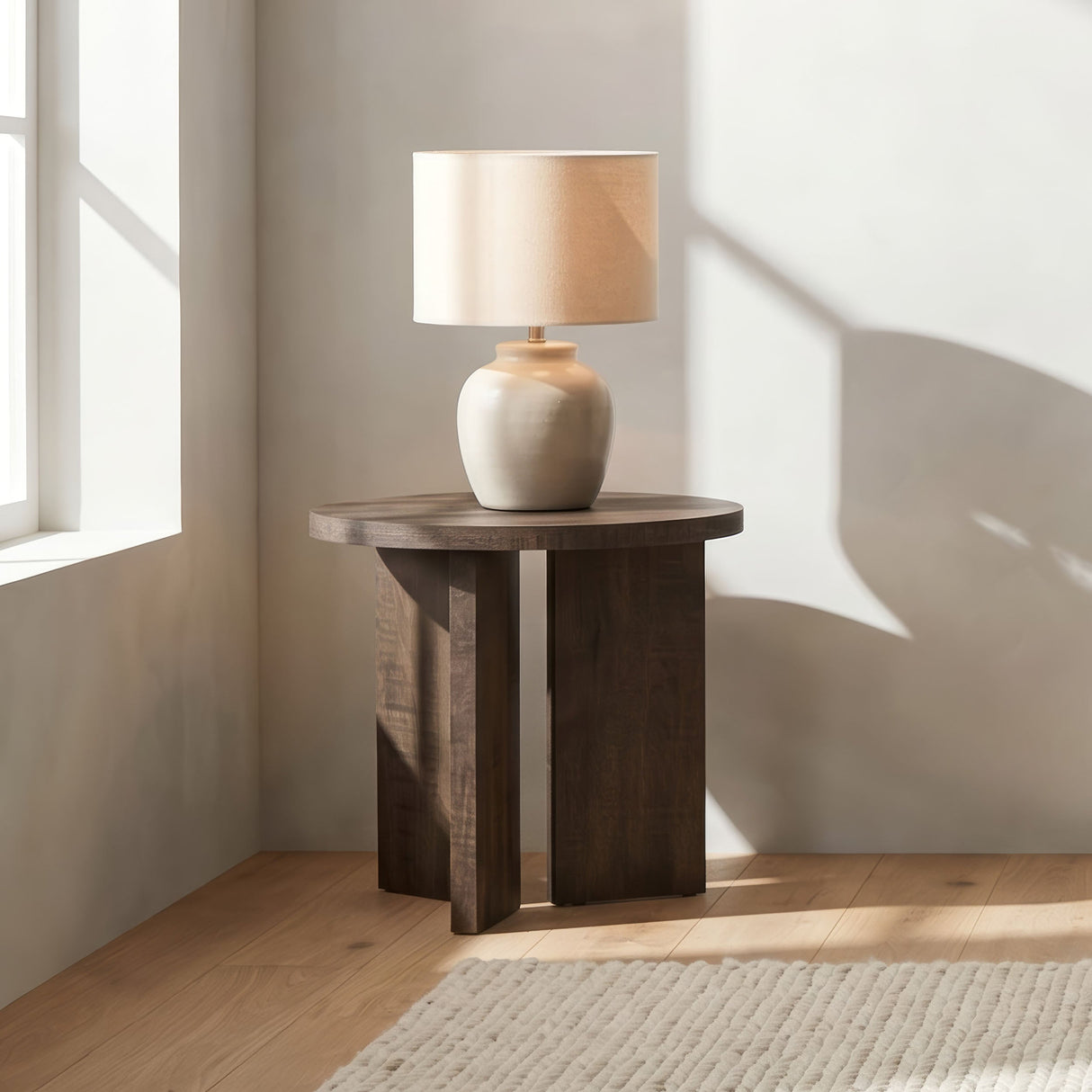 Aragon Dark Rustic Mango End Table by Coaster at Eve Furniture