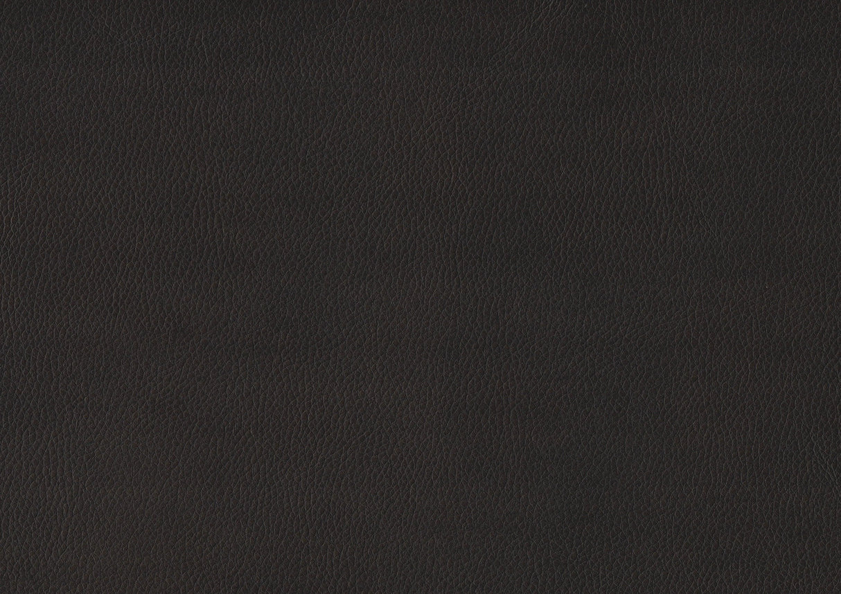 Aram Dark Brown Faux Leather Double Reclining Sofa by Homelegance at Eve Furniture