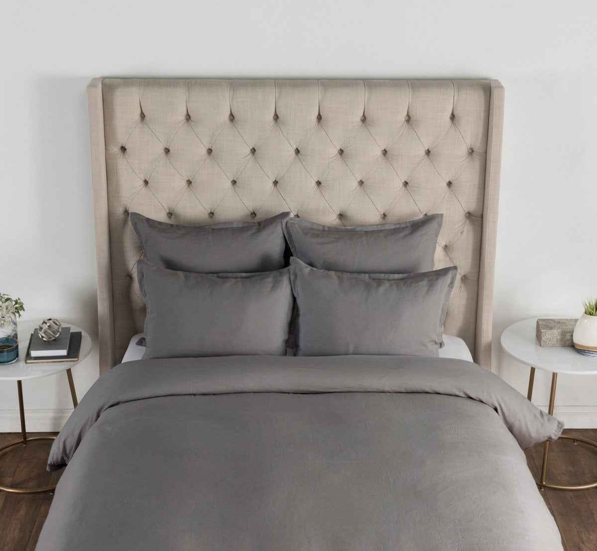 Arcadia Charcoal Duvet Cover by Classic Home at Eve Furniture
