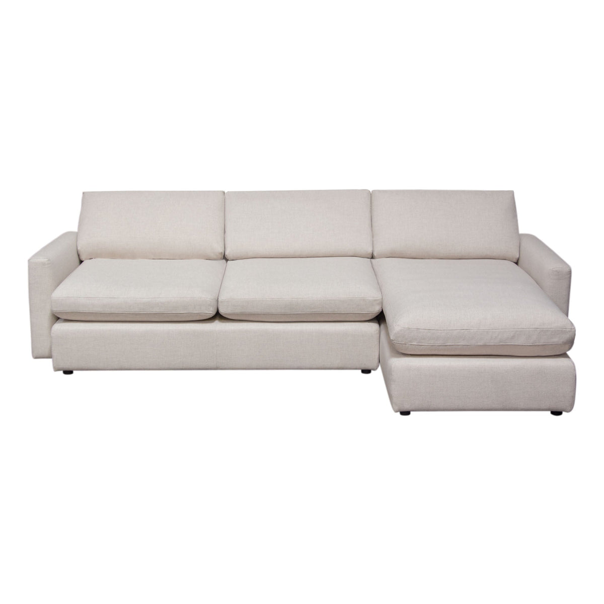 Arcadia Cream 2pc Reversible Chaise Sectional by Diamond Sofa at Eve Furniture