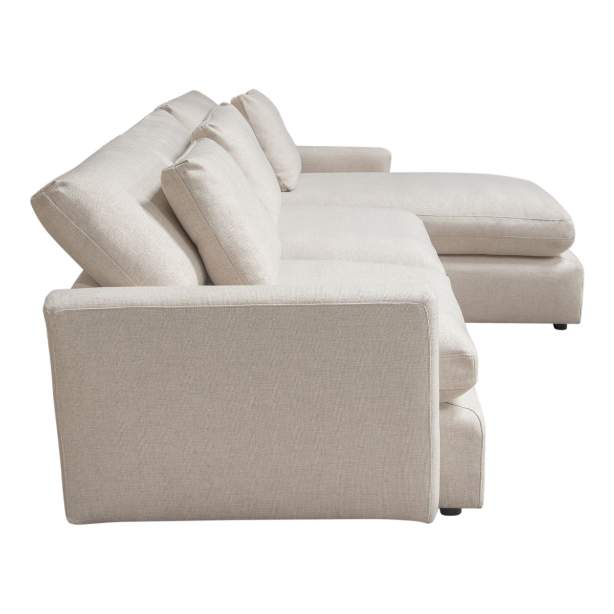 Arcadia Cream 2pc Reversible Chaise Sectional by Diamond Sofa at Eve Furniture