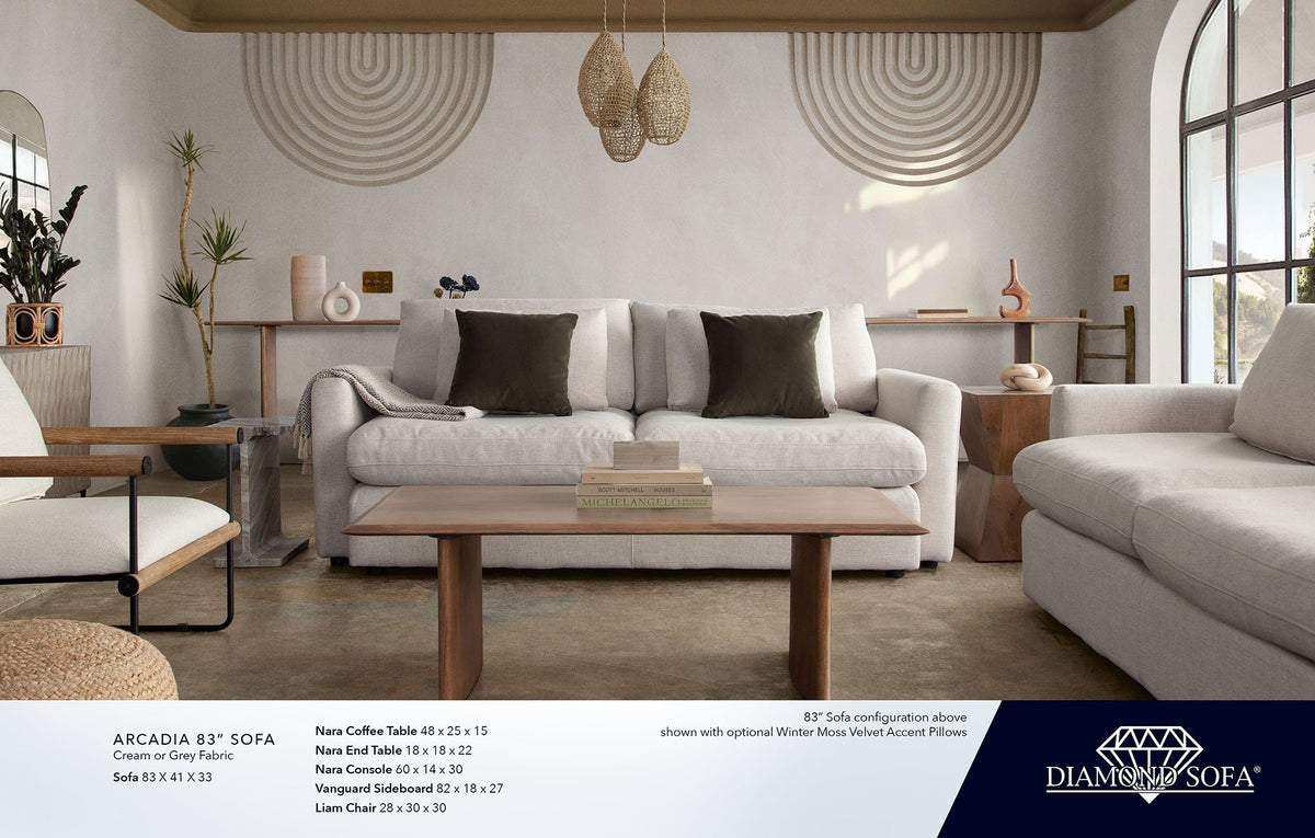 Arcadia Cream Sofa by New Era Innovations at Eve Furniture