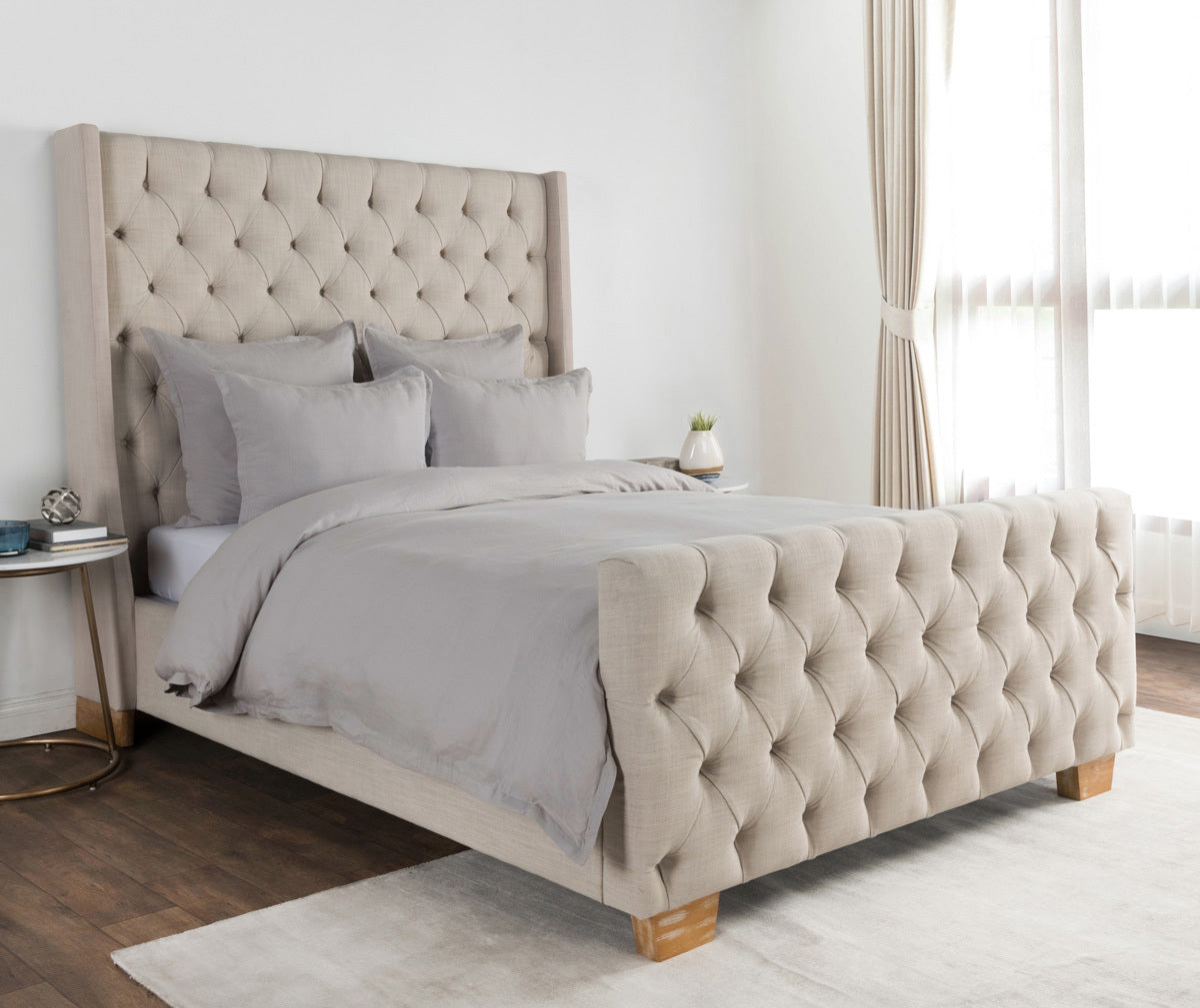 Arcadia Dove Gray Duvet Cover by Classic Home at Eve Furniture