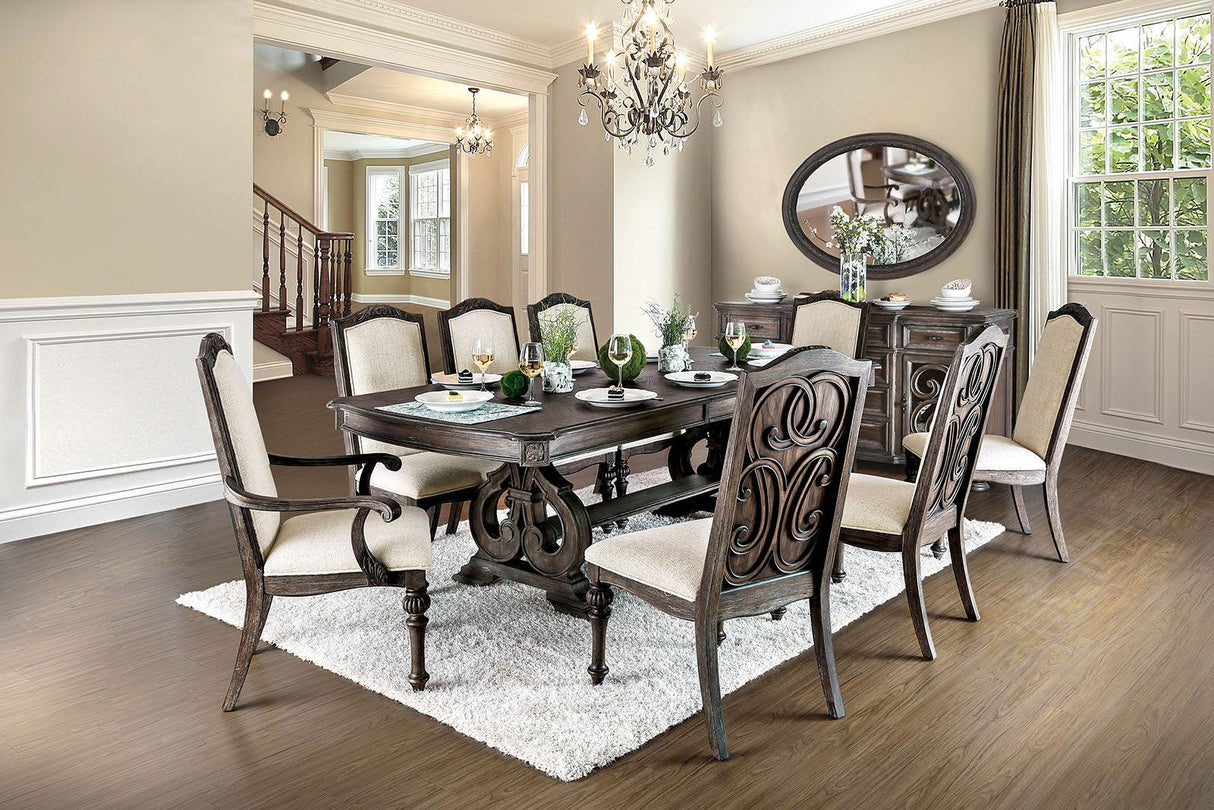 Arcadia Rustic Natural Tone Server by Furniture of America at Eve Furniture
