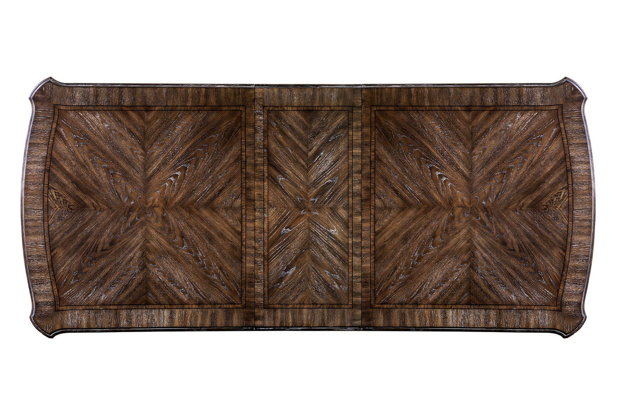 Arcadia Rustic Natural Tone/Ivory 7 Pc Extendable Dining Table Set by Furniture of America at Eve Furniture