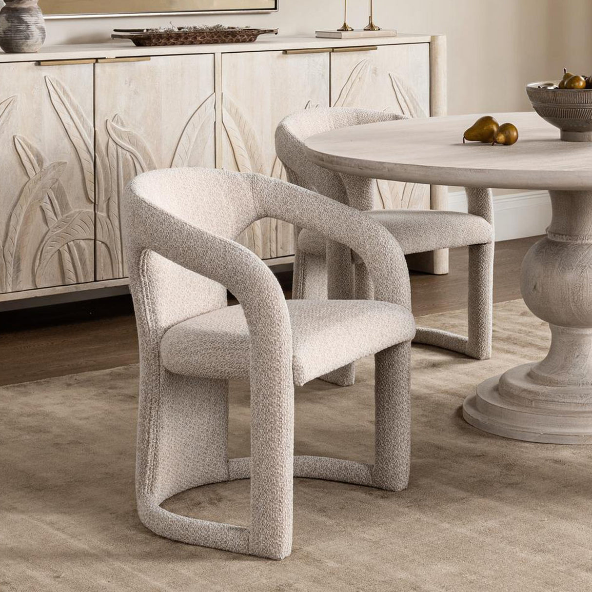 Archie Dining Chair - Birch Cream by Classic Home at Eve Furniture