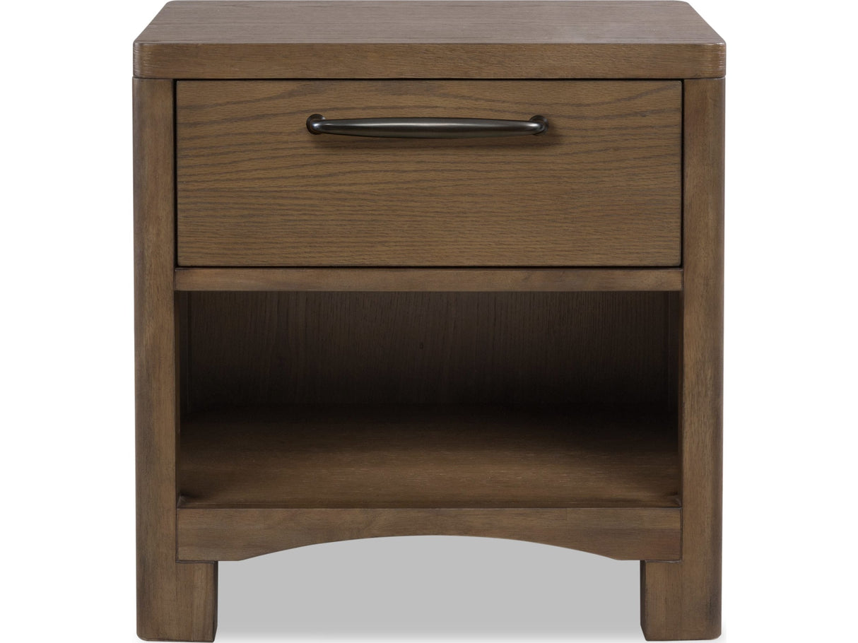 Arden Tavern Brown 1-Drawer Nightstand by Modus Furniture at Eve Furniture