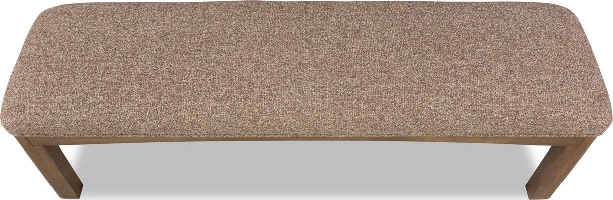 Arden Tavern Brown Upholstered Bench by Modus Furniture at Eve Furniture