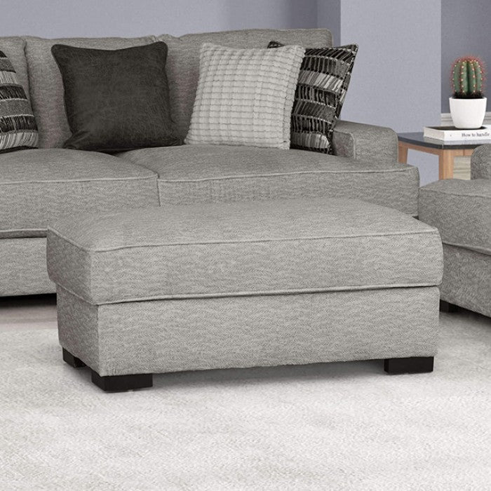 Ardenfold Gray Ottoman by Furniture of America at Eve Furniture