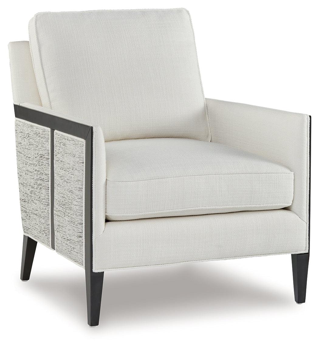 Ardenworth Black/Ivory Accent Chair by Ashley at Eve Furniture
