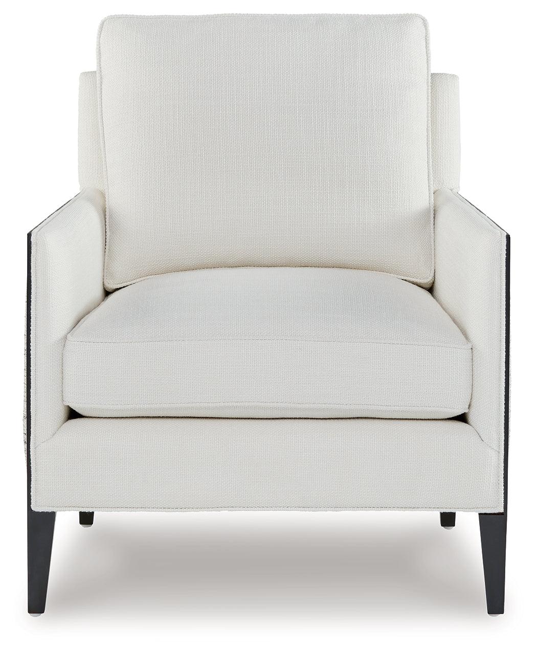 Ardenworth Black/Ivory Accent Chair by Ashley at Eve Furniture