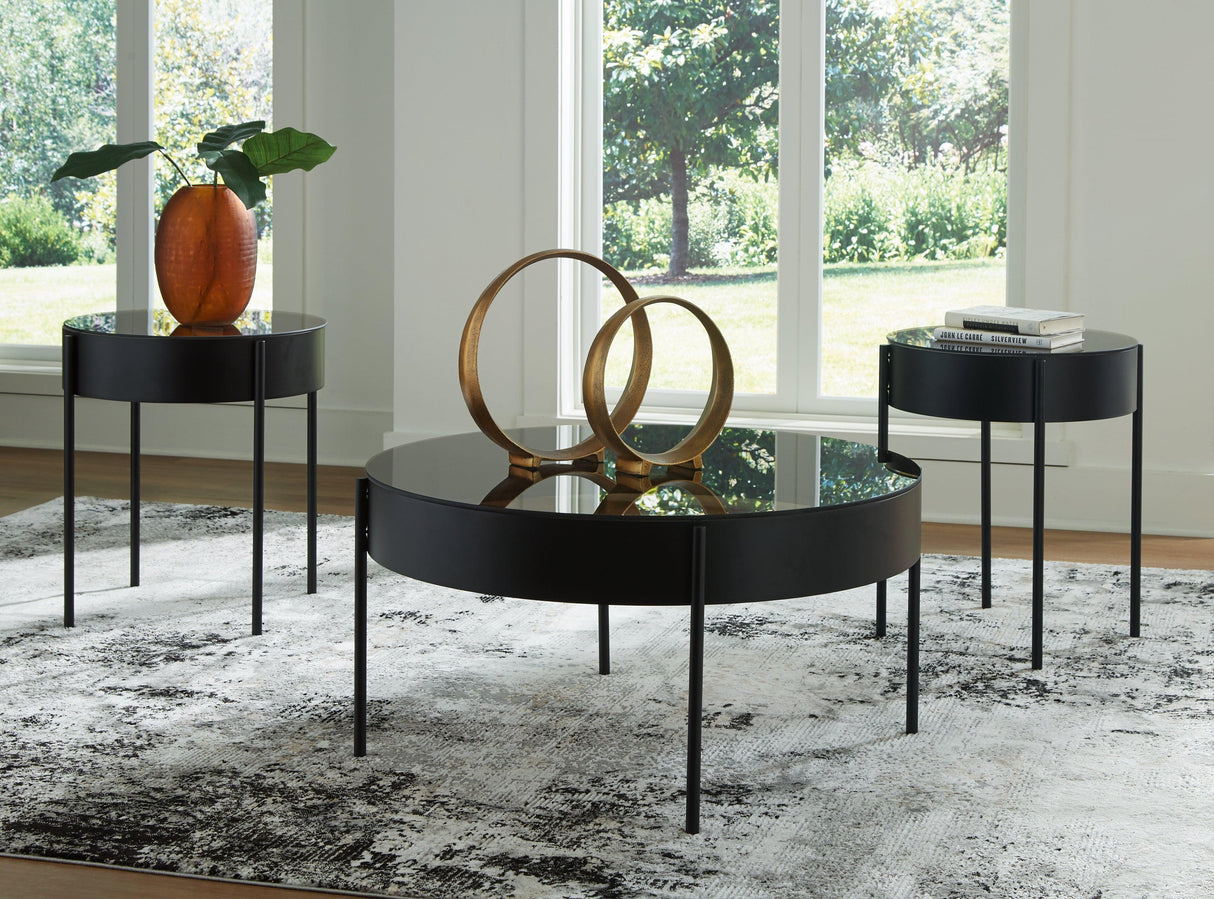 Ardoline Black Table (Set of 3) by Ashley at Eve Furniture