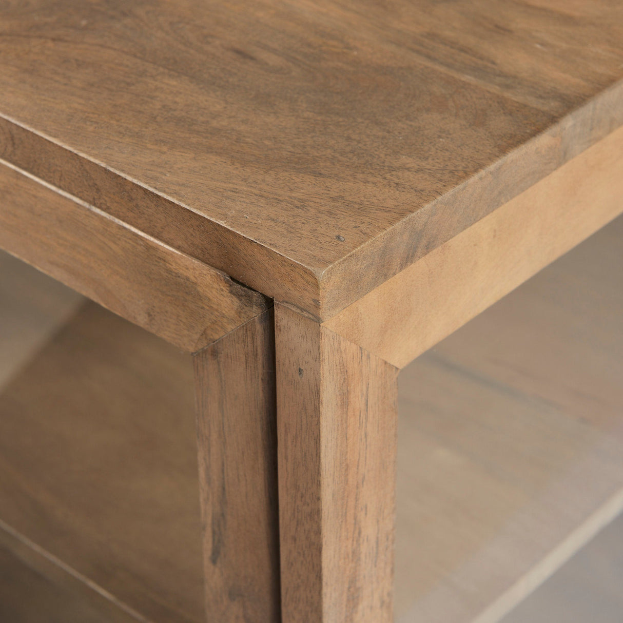 Arelius 20L x 18W x 26H Light Brown Wood W/ Black Metal Frame End/Side Table by Mercana at Eve Furniture