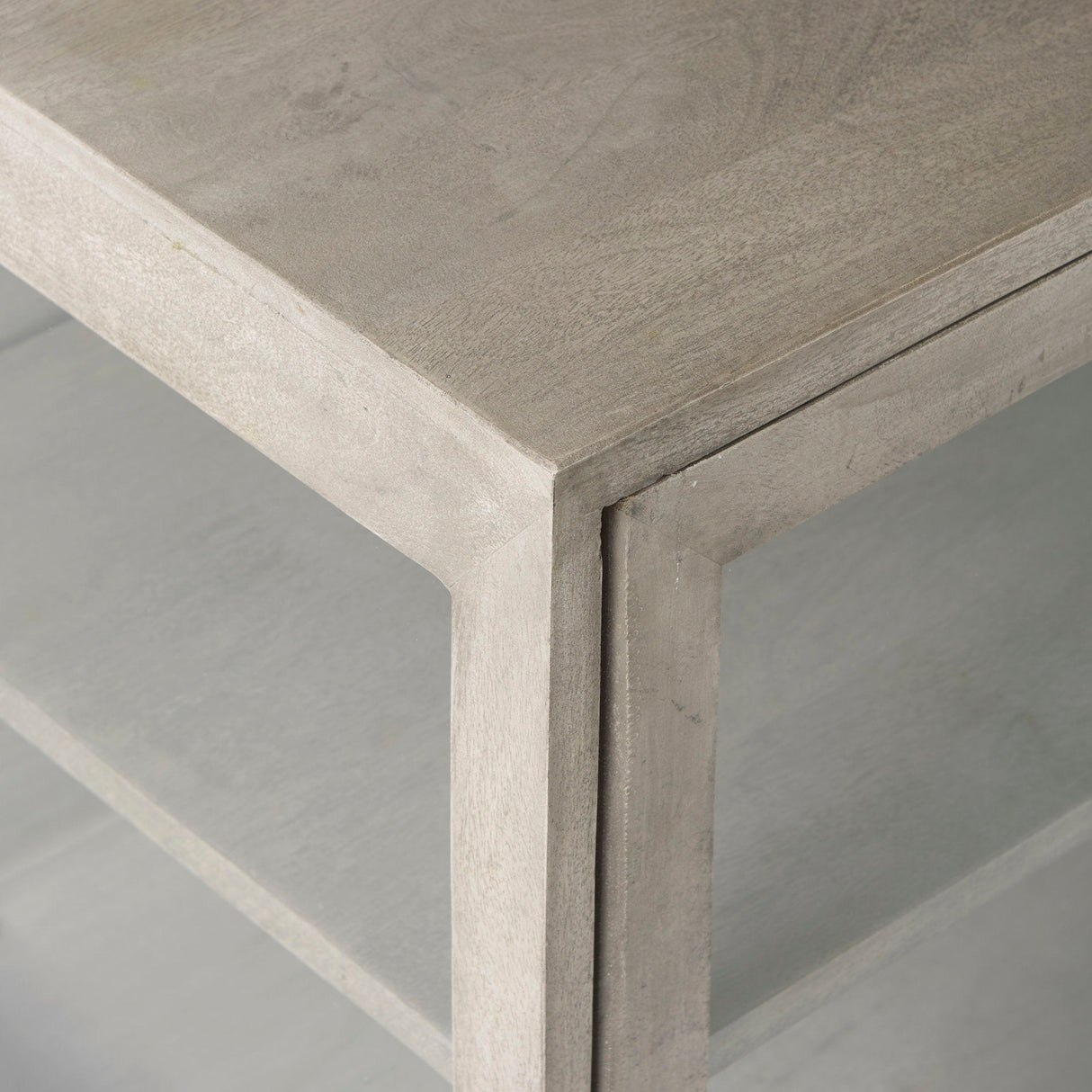 Arelius 36L x 18W x 32H Gray Wood, Black Metal Base w/ 2 Glass Doors Accent Cabinet by Mercana at Eve Furniture