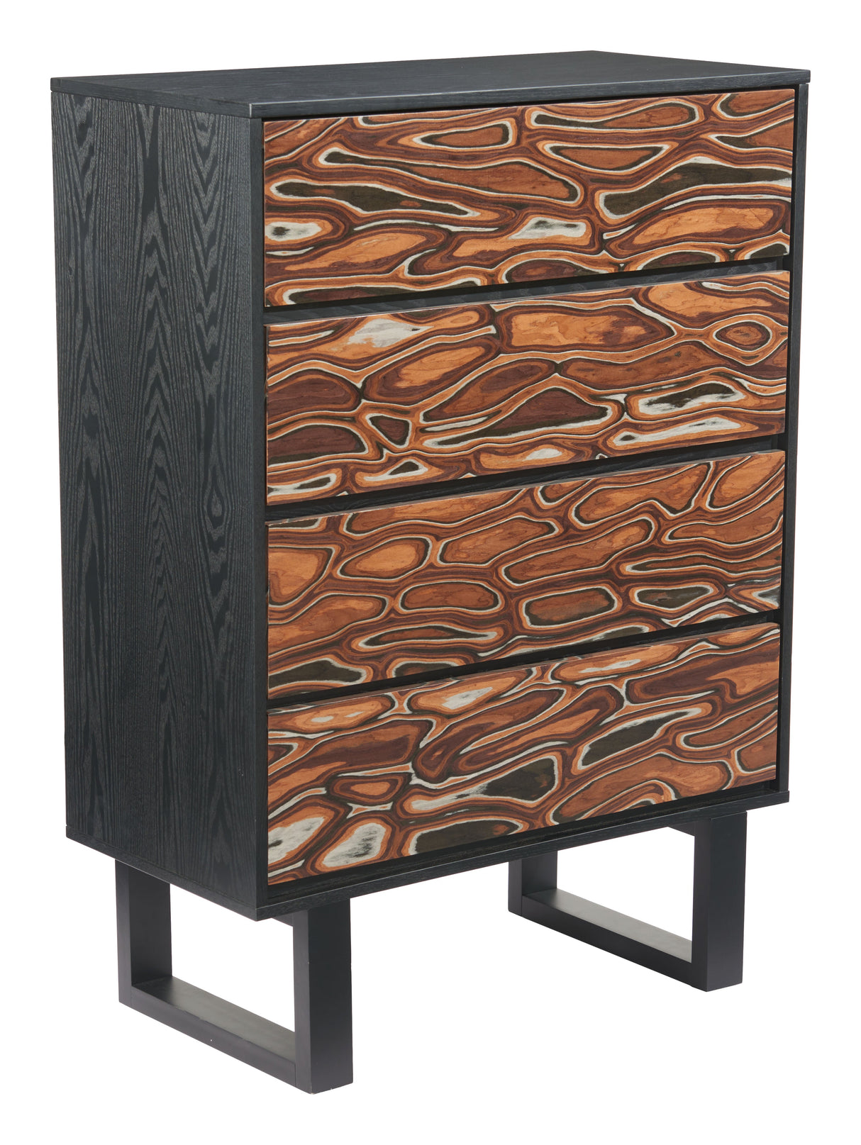 Aremi Brown & Black Chest by Zuomod at Eve Furniture