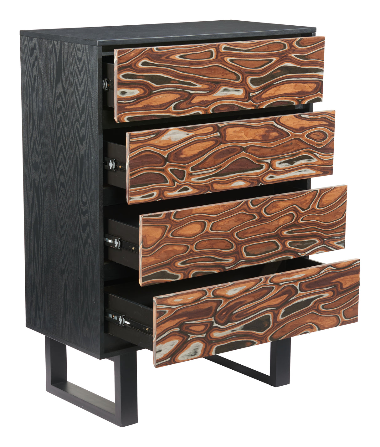 Aremi Brown & Black Chest by Zuomod at Eve Furniture