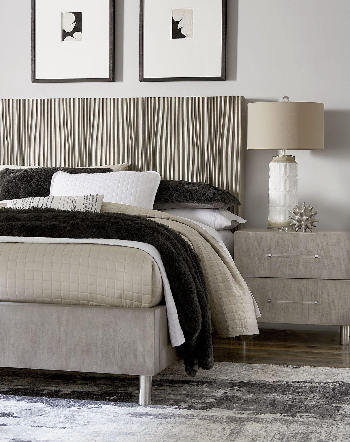 Argento Nightstand in Misty Grey by Modus Furniture at Eve Furniture