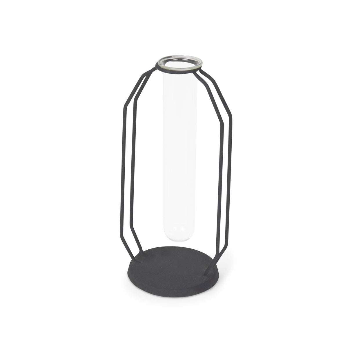 Aria 4.3L x 3.9W x 9.6H Metal and Glass Decorative Accent by Mercana at Eve Furniture