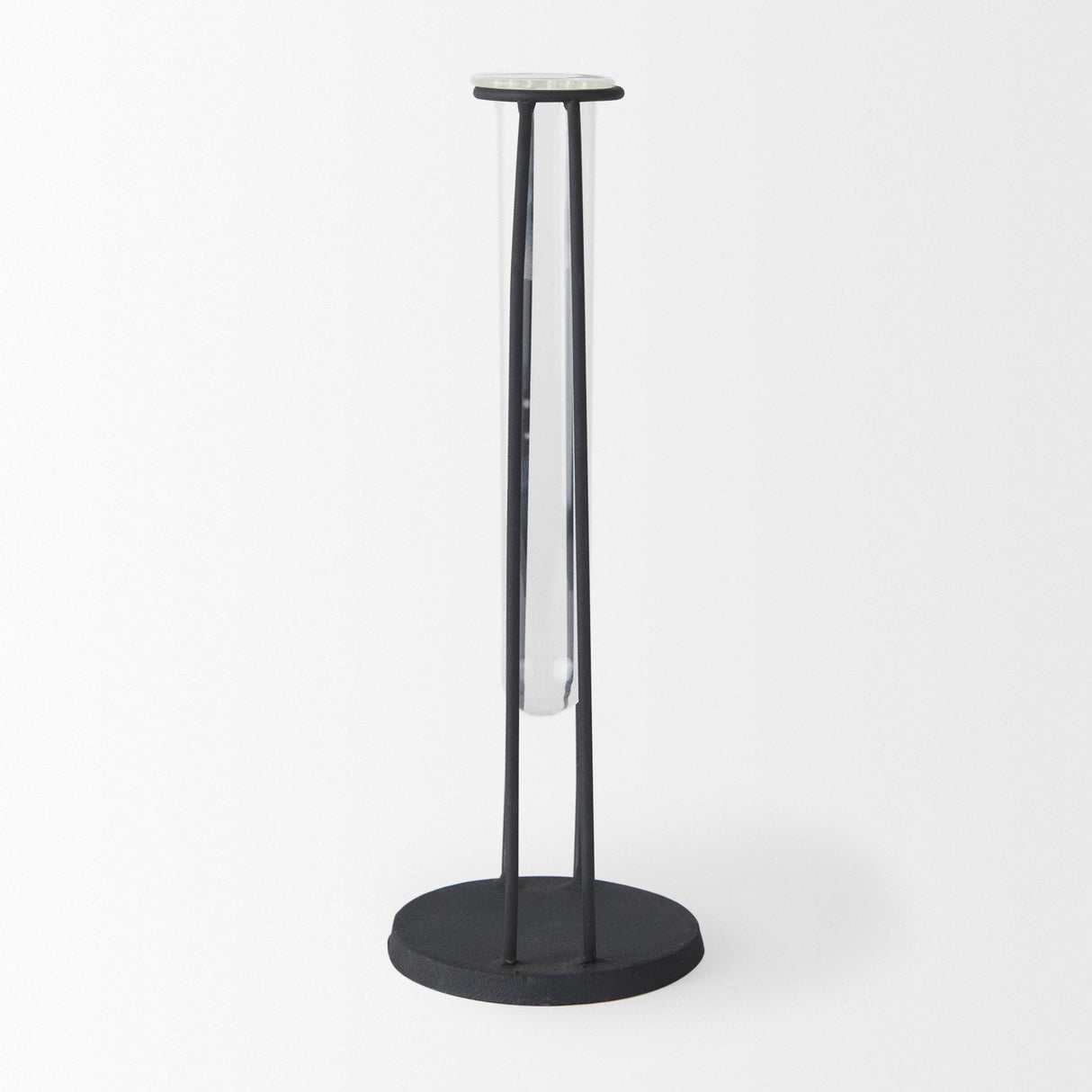 Aria 4.5L x 3.9W x 11.0H Metal and Glass Holder Object by Mercana at Eve Furniture