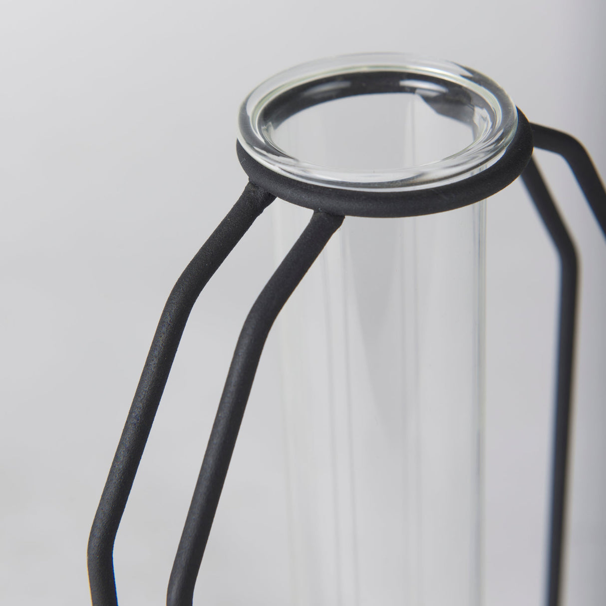 Aria 4.5L x 3.9W x 11.0H Metal and Glass Holder Object by Mercana at Eve Furniture