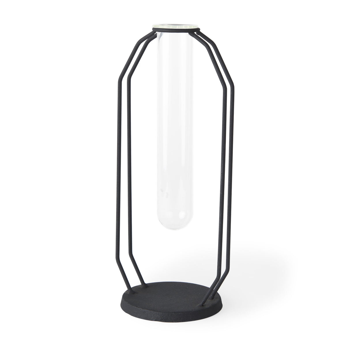 Aria 4.5L x 3.9W x 11.0H Metal and Glass Holder Object by Mercana at Eve Furniture