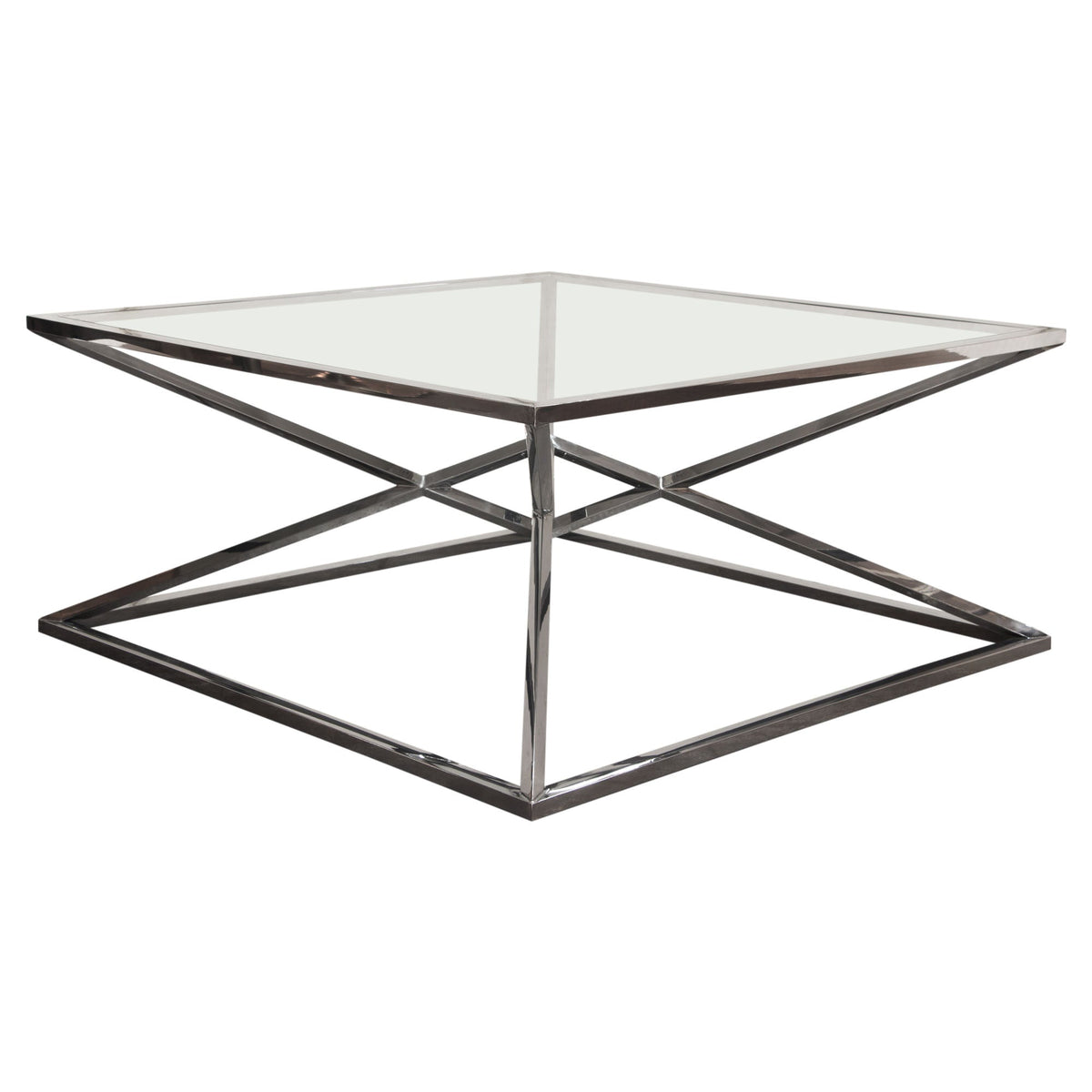 Aria Black Square Coffee Table by Diamond Sofa at Eve Furniture