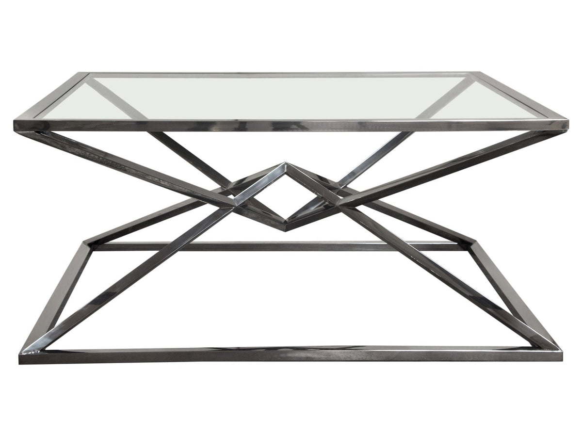 Aria Black Square Coffee Table by Diamond Sofa at Eve Furniture