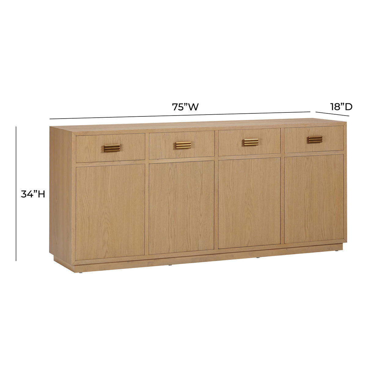 Aria Oak Buffet by TOV Furniture at Eve Furniture