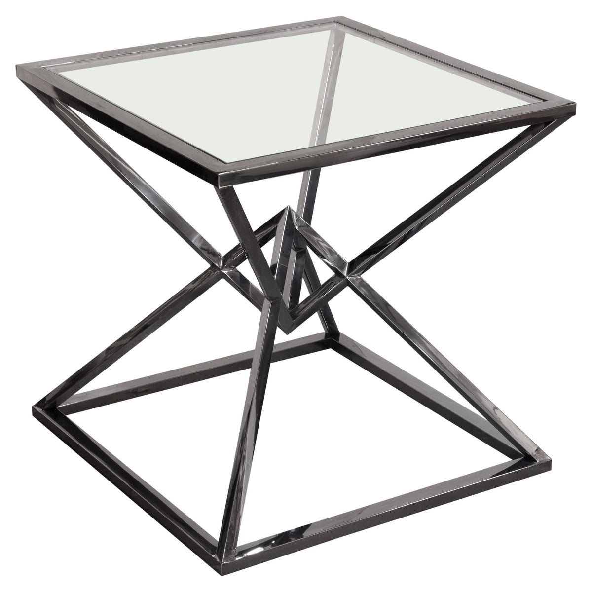 Aria Square Black End Table by Diamond Sofa at Eve Furniture