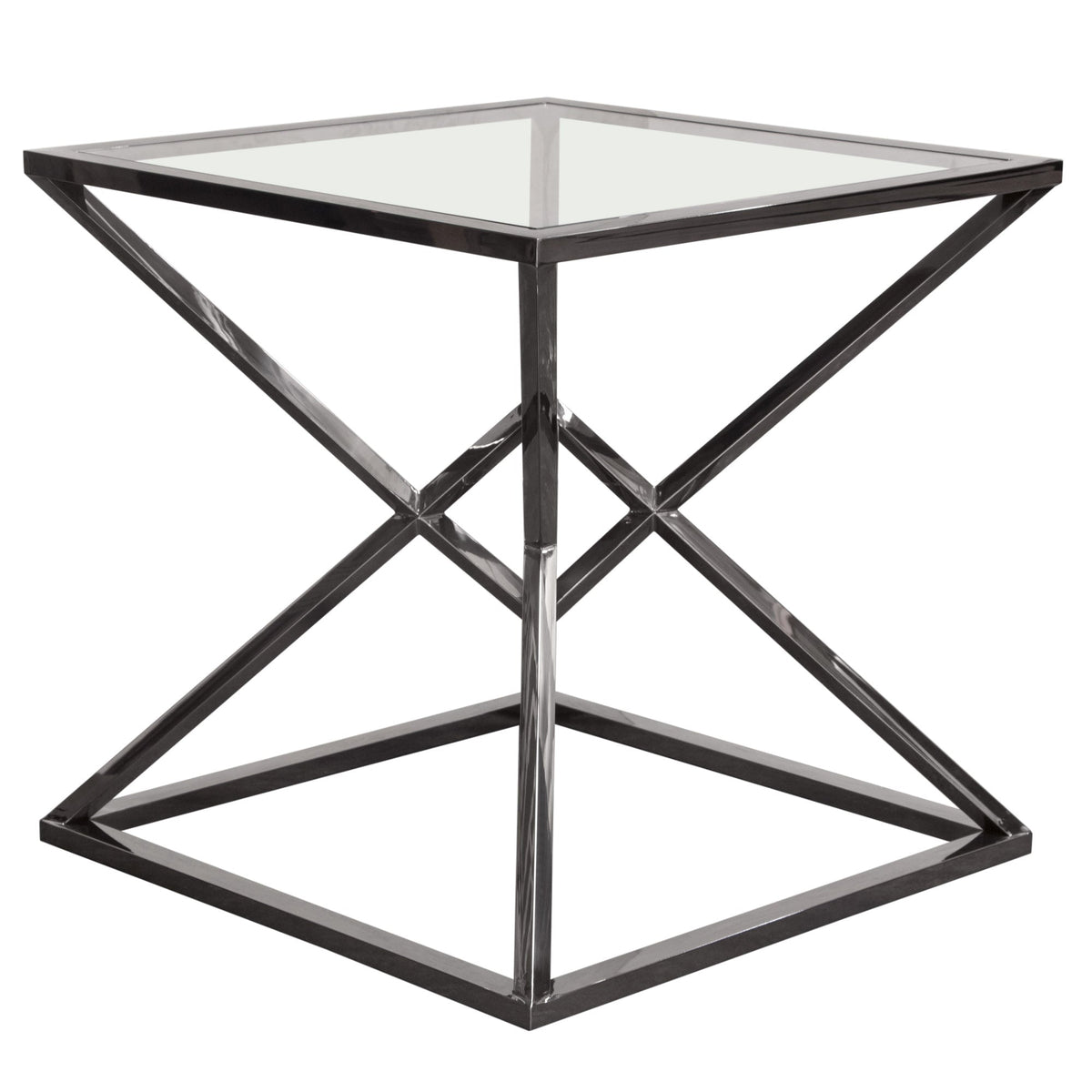 Aria Square Black End Table by Diamond Sofa at Eve Furniture