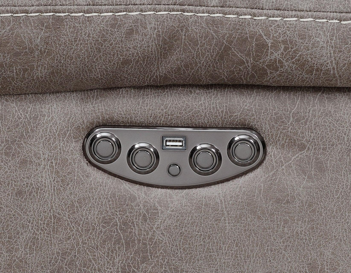 Aria Desert Sand 3-Piece Dual-Power Reclining Sectional by Steve Silver at Eve Furniture
