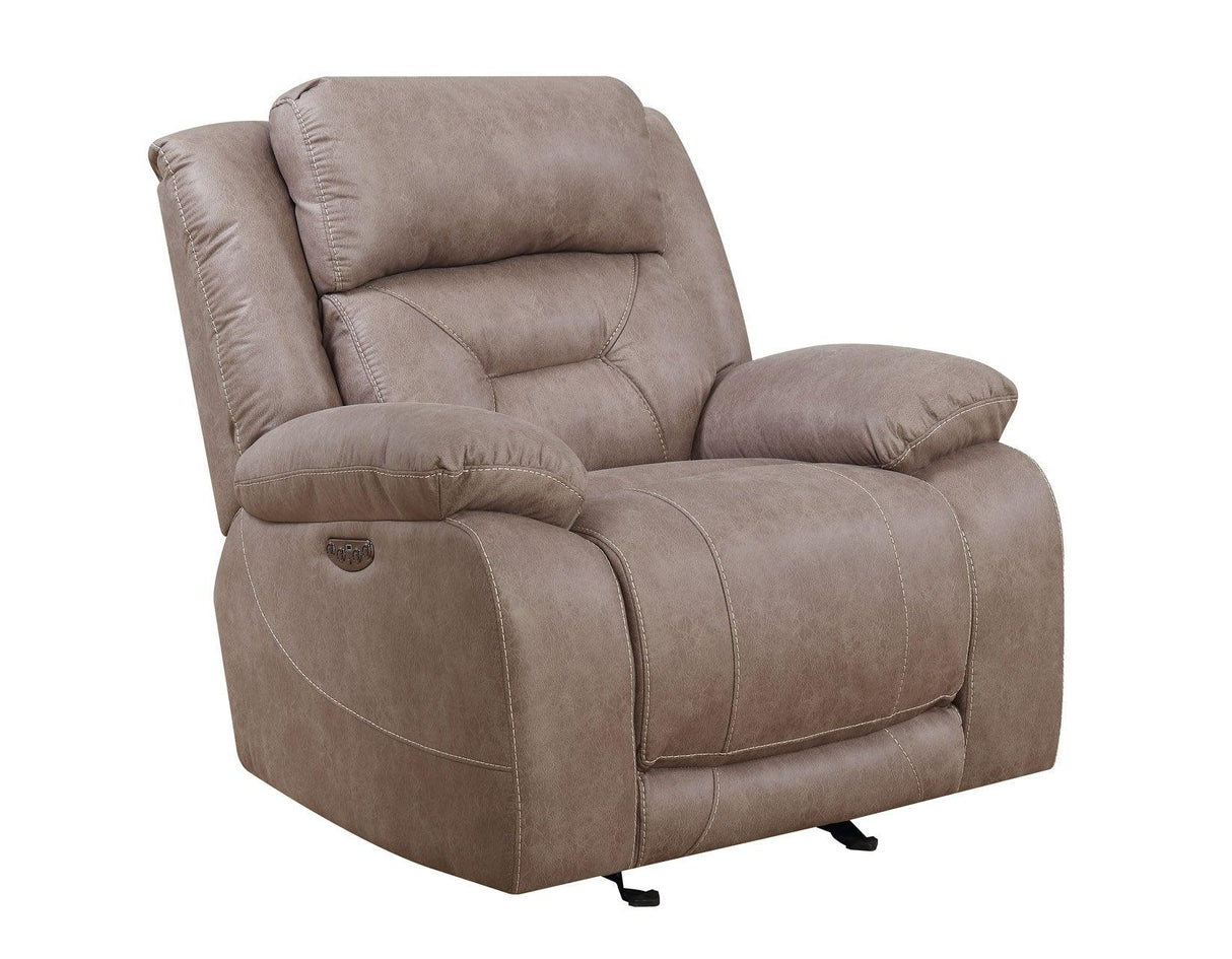 Aria Desert Sand 3-Piece Dual Power Reclining Set by Steve Silver at Eve Furniture