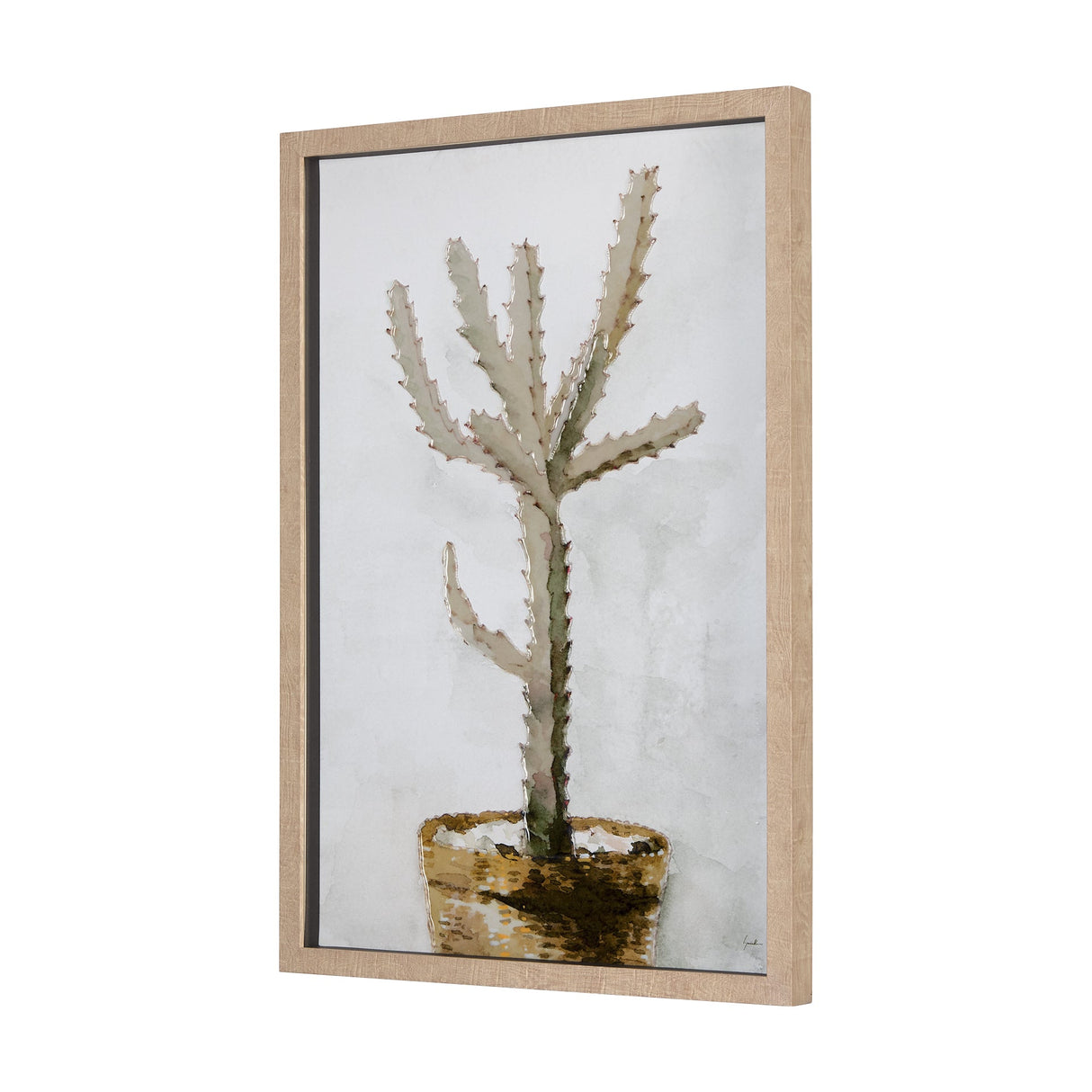 Arid Solitude I by Mercana Studio a Hand Embellished Textured Framed Art Print Matted under Glass by Mercana at Eve Furniture