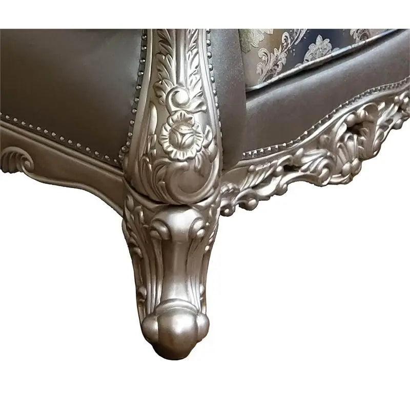 Ariel Transitional Silver Wood Finish Living Room Set by Cosmos Furniture at Eve Furniture