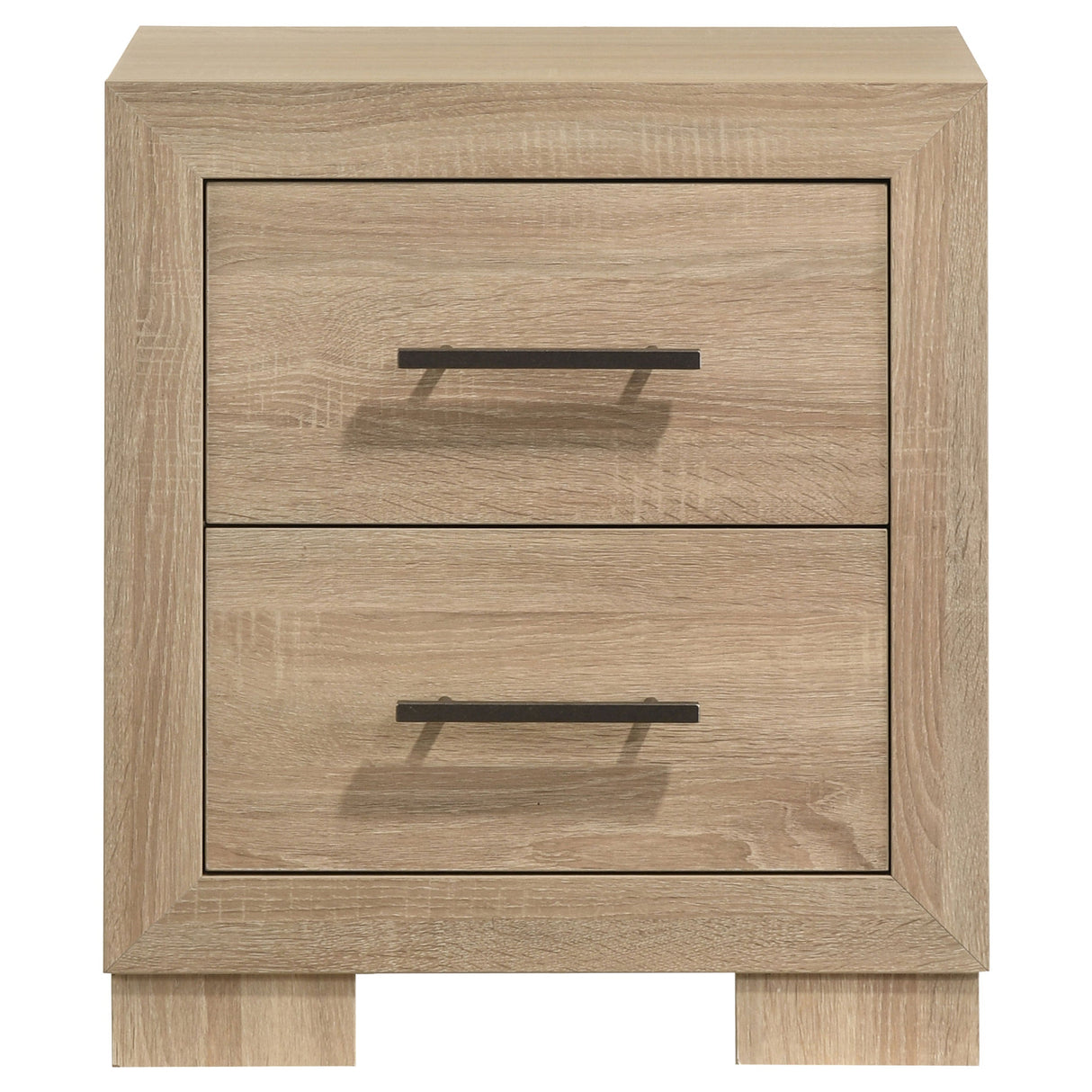Arielle Light Oak 2-drawer Bedroom Nightstand with Casters by Coaster at Eve Furniture
